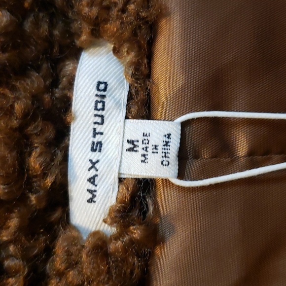 Max Studio NWT Teddy Bear Jacket, Medium - Picture 3 of 7